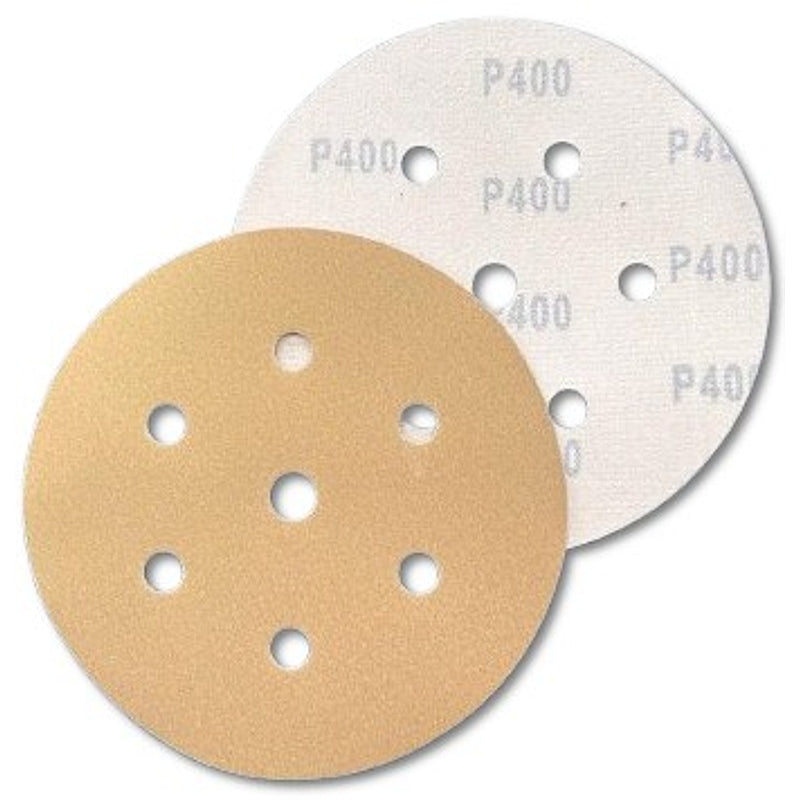 Binic 50 Pc B65 20% Ceramic Velcro Sanding Discs, D150mm, 7-Holes, P400 | BIN007/7