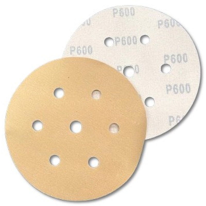 Binic 50Pc B65 20% Ceramic Velcro Sanding Discs, D150mm, 7-Holes, P600 | BIN010/7