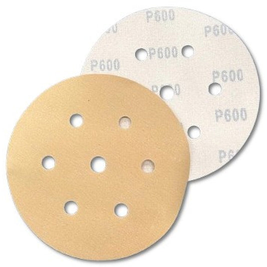 Binic 50Pc B65 20% Ceramic Velcro Sanding Discs, D150mm, 7-Holes, P600 | BIN010/7