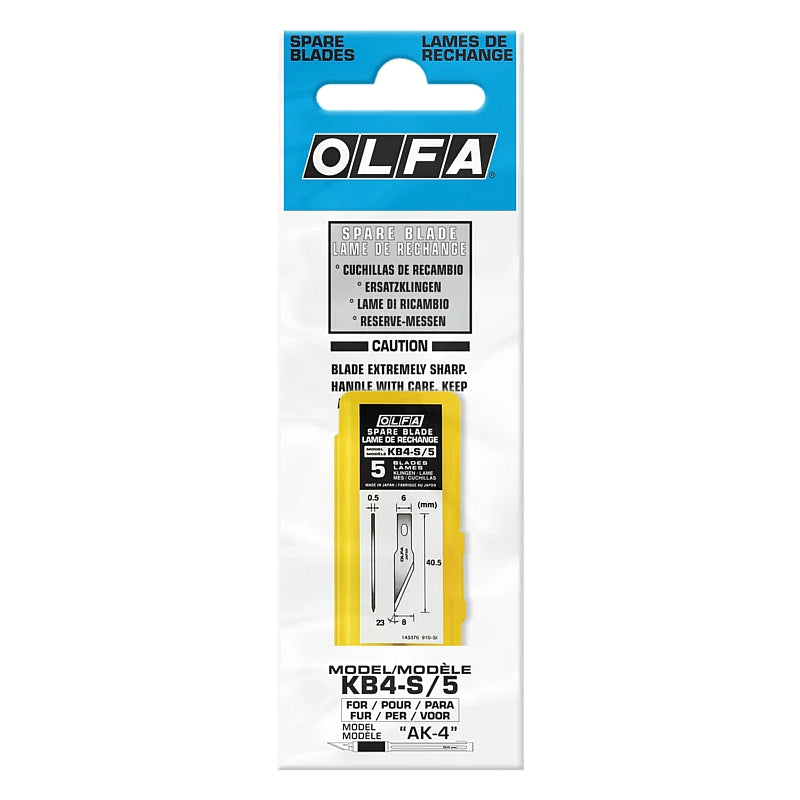 Olfa 5/Pk Precision Art Blade 8mm | BLA KB4S5