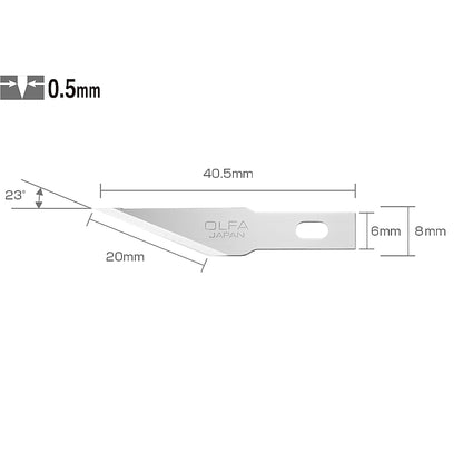 Olfa 100/Pk Precision Art Blades 8mm | BLA KB4S100