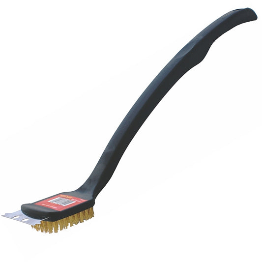 Tork Craft Braai/BBQ Brass Wire Brush, 450 mm (18?) Handle | BR001