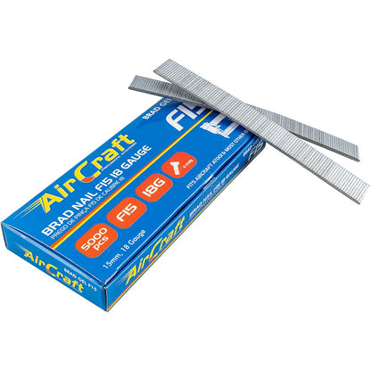 AirCraft 5000/Pk Brad Nails 15mm, 18G F-Type | BRAD GEL F15