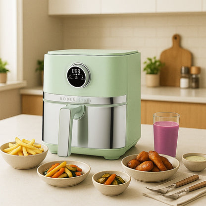 Boden Stark 5.0L Digital Air Fryer - Green | BS-DAF04G