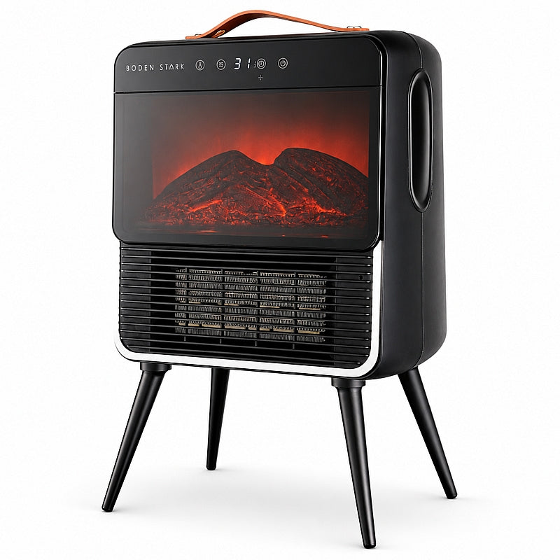 Boden Stark Digital Fireplace Box Heater, 2000W | BS-FBH01-BK