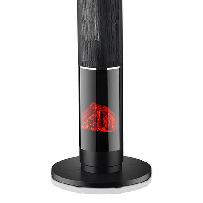Boden Stark Digital LED Fireplace Tower Heater, 1000/2000W | BS-FPTH02-BK