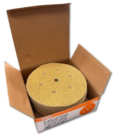 Binic 50Pc B65 20% Ceramic Velcro Sanding Discs, D150mm, 7-Holes, P220 | BIN005/7