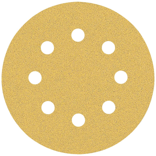 Bosch 5-Piece EXPERT C470 125mm Sanding Discs with 8-Holes, 40 to 320 Grit