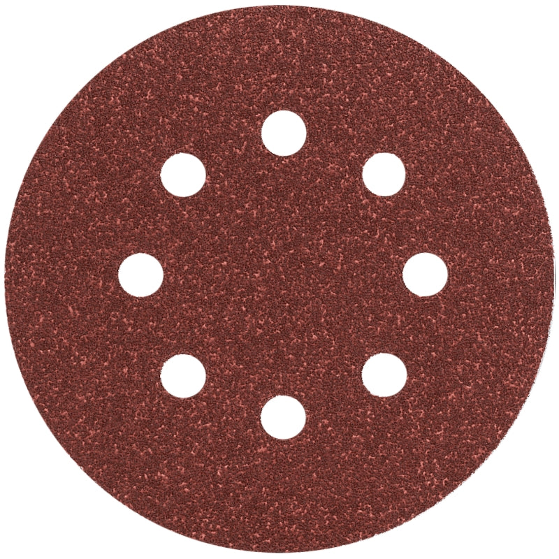 Bosch DIY 5-Piece 125mm Sanding Discs with 8-Holes, 40 to 240 Grit