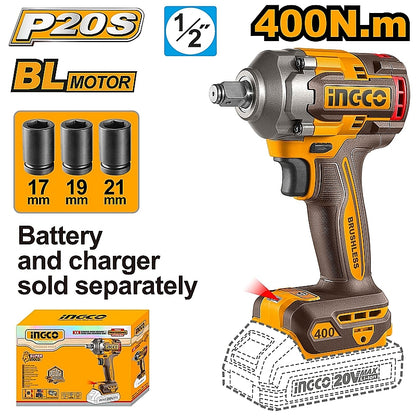 Ingco 5 Piece 20V Cordless Industrial Tool Combo Kit | CKLI2059