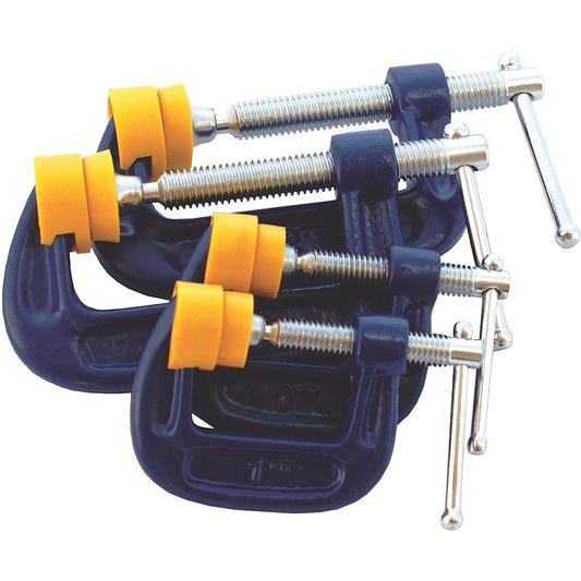 Tork Craft 4 Piece C-Clamp Set, 2 x 25mm & 50mm | CL CICC4B