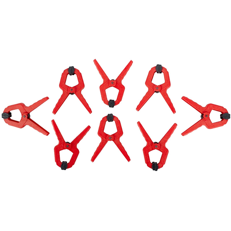 Tork Craft 8Pc Nylon Spring Clamp Set, 25mm | CL NSCHB-01