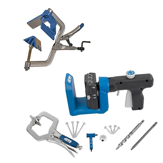 Kreg Pocket-Hole Jig 520Pro with Face Clamp & Automaxx 90 Degree Corner Clamp | COMBO 401