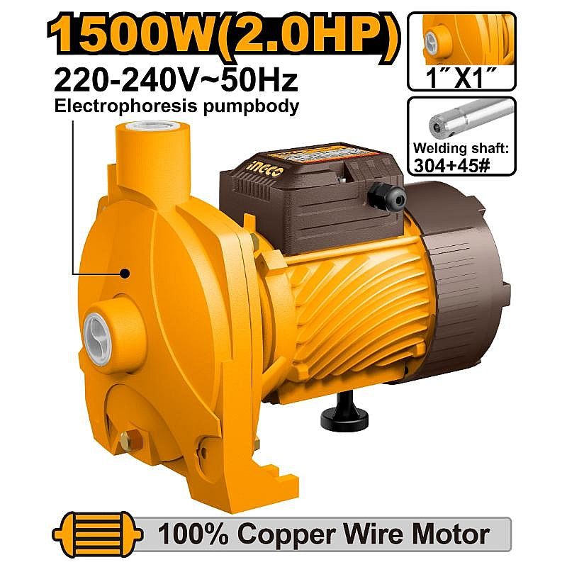Ingco Centrifugal Water Pump 146 L/min, 1500W (2.0HP) | CPM150068