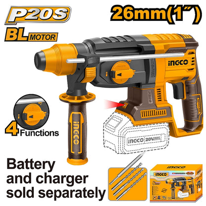 Ingco 5 Piece 20V Cordless Industrial Tool Combo Kit | CKLI2059