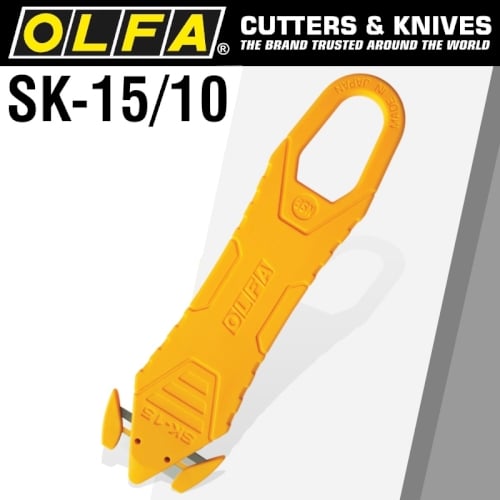 Olfa 10/Pk Disposable Safety Knife W/Concealed Blade (CTR SK-15-10 REG)