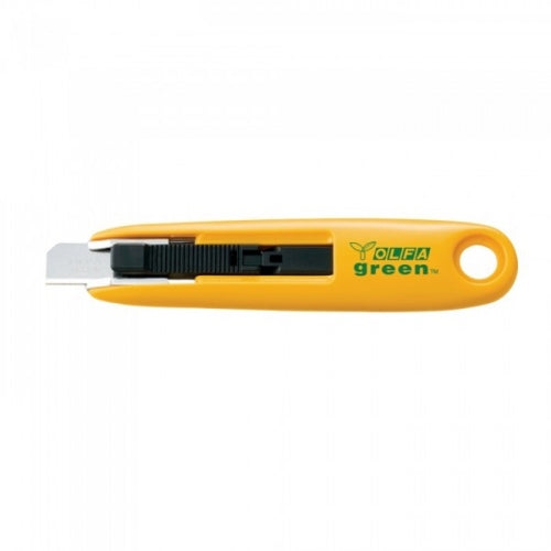 Olfa Green Compact Self-Retracting Safety Box Knife (Recycled) | CTR SK7 GREEN