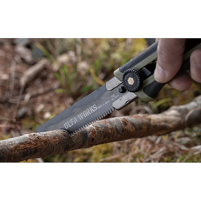 Olfa Works Bushcraft Retractable Blade Saw, Sand Colour | CTR OW-BCS-1-SB-DSB