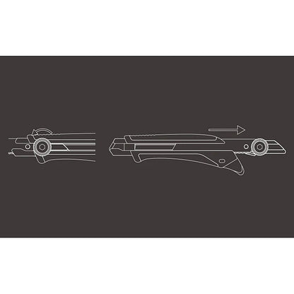 Olfa Works Outdoor Retractable Blade Utility Knife, Sand Colour | CTR OW-OUK-1-SB-DSB