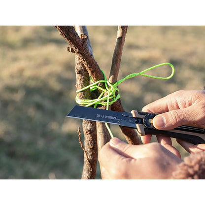 Olfa Works Outdoor Retractable Blade Utility Knife, Sand Colour | CTR OW-OUK-1-SB-DSB