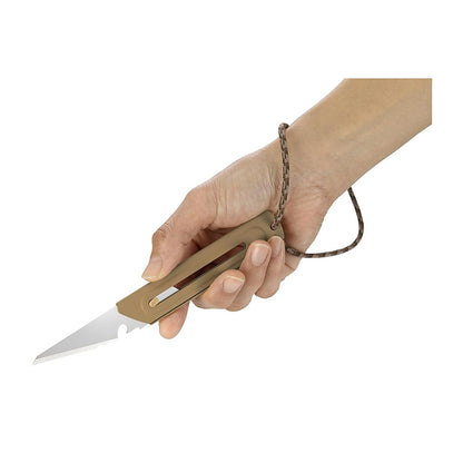 Olfa Works Retractable Blade Camp Utility Knife, Sand Colour | CTR OW-UCK-1-SB-DSB