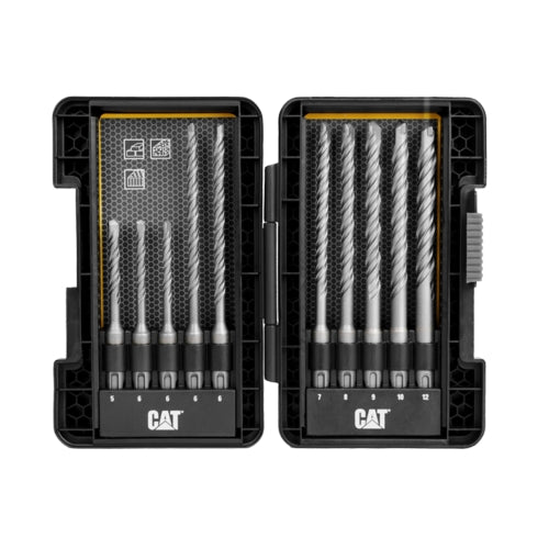 CAT 10 Piece SDS-Plus Hard Rock Drill Bit Set | DA03901