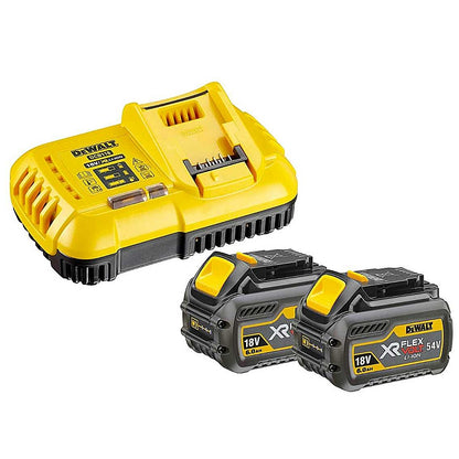 Dewalt XR FLEXVOLT 54V 6.0Ah Li-Ion Twin Battery Starter Kit | DCB118T2