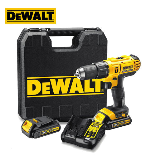 Dewalt 18V XR Li-ion Compact Hammer Drill Driver (2 x 1.3Ah Batteries)