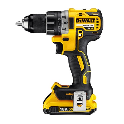 Dewalt DCD791D2 Drill Driver 18V Li-Ion XR BL Compact (2 x 2.0Ah Batteries)