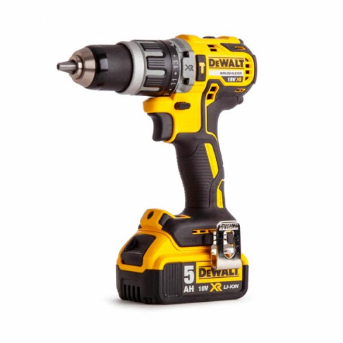 DEWALT - 18V Brushless Hammer Drill (2 x 5Ah Li-ion Batteries) | DCD796P2