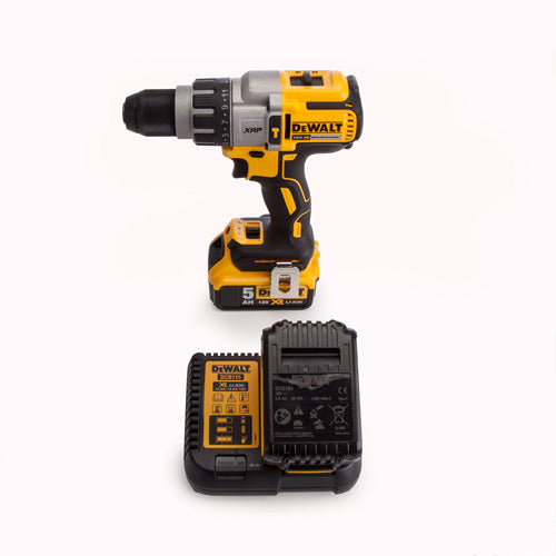 Dewalt DCD996P6 18V Li-Ion XR 3 Speed BL Hammer Drill (2 x 5Ah Batteries)