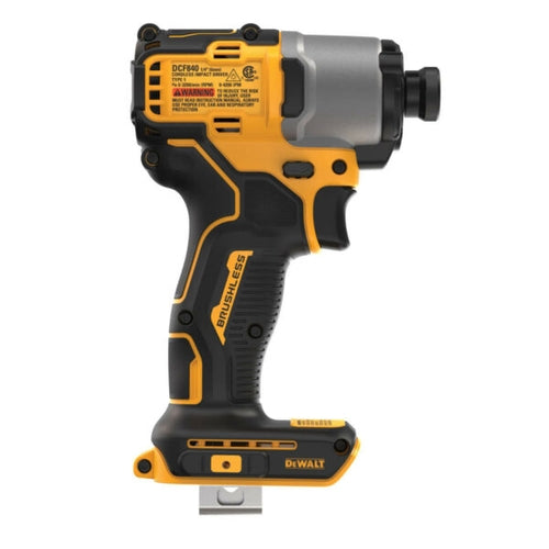 DEWALT 18V Brushless Compact Impact Driver 6.35mm Hex 192Nm (Bare Tool)_ DCF840NT-3