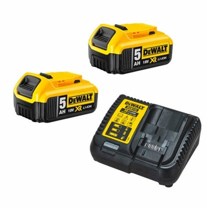 DEWALT - Battery Starter Kit 18V XR Li-ion 5.0Ah (2 Batteries and Charger) | DCB115P2