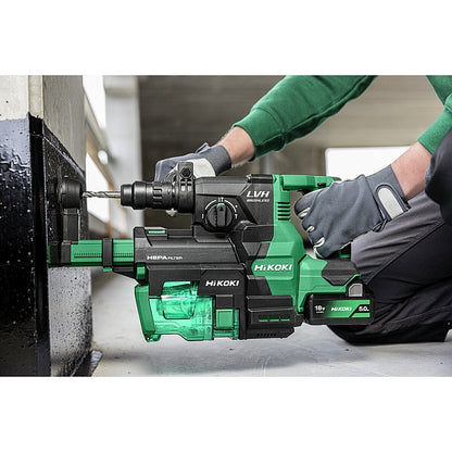 HiKOKI 18V Cordless BL SDS-Plus Rotary Hammer Drill 3.2J, 2.0Ah Set | DH1826DCWUZ