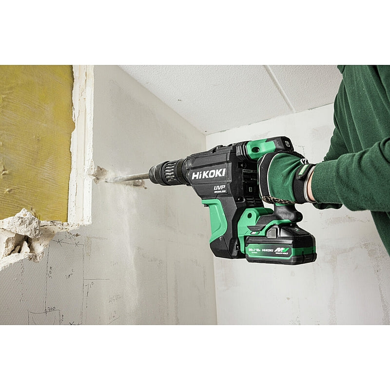 HiKOKI MULTI VOLT (36V) Cordless BL SDS-Max Rotary Hammer Drill 9.2J (Bare Tool) | DH3640DAW2Z