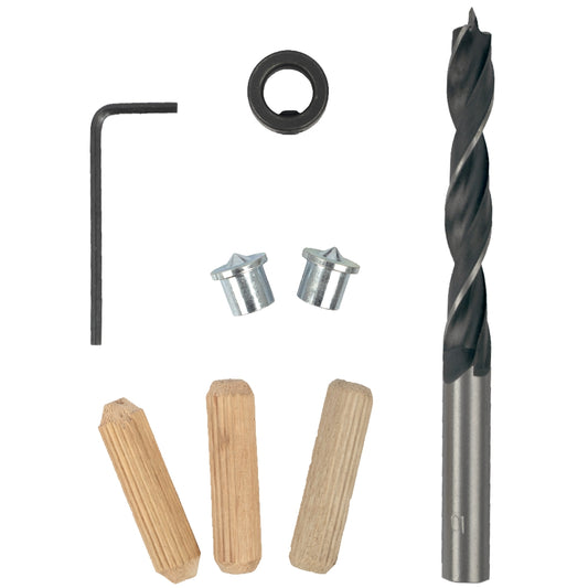 Tork Craft 22 Piece Dowel Accessory Kit 10mm (Birch Wood) | DOW21022