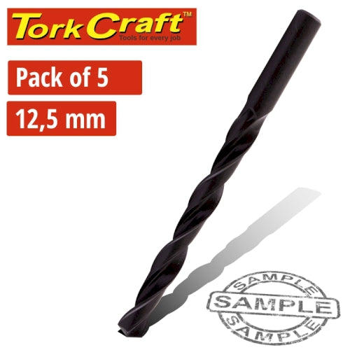 Drill bit hss standard 12.5mm x5 pack