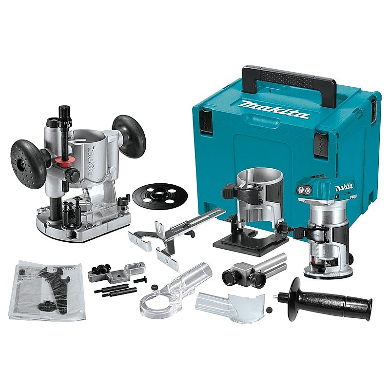 Makita 18V Cordless Brushless Router/Laminate Trimmer Kit (Bare Tool) | DRT50ZJX2