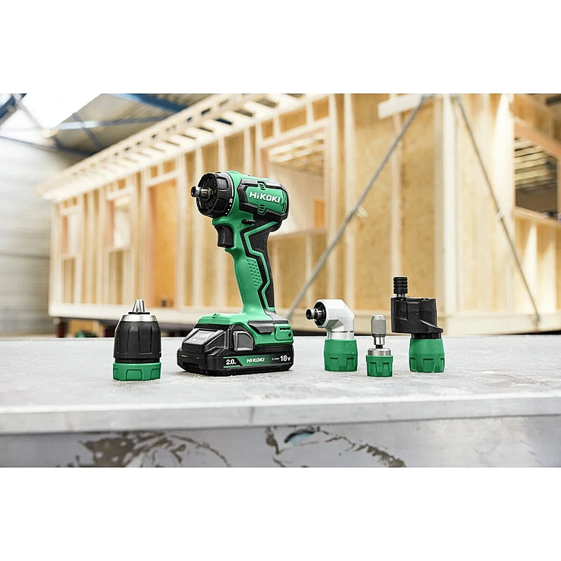 HiKOKI 18V Cordless BL QCC Impact Drill Driver 50Nm, 2.0Ah Set | DS18DDQWRZ