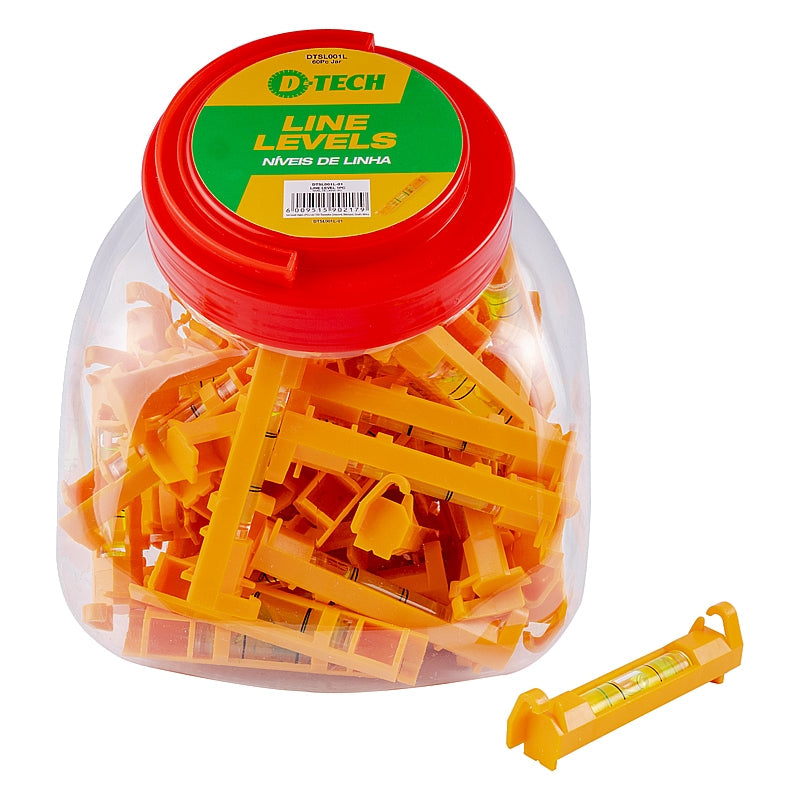 D-Tech 60Pc Line Levels in Jar | DTSL001L