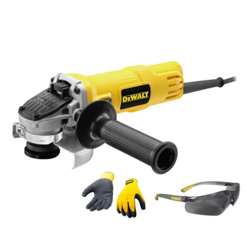 DeWalt Angle Grinder 115mm 800W + Free Glasses & Gloves | DWE4050G