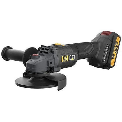 CAT 18V Cordless BL 115mm Angle Grinder Kit, 1 x 4.0Ah Batt. Pk. | DX3133