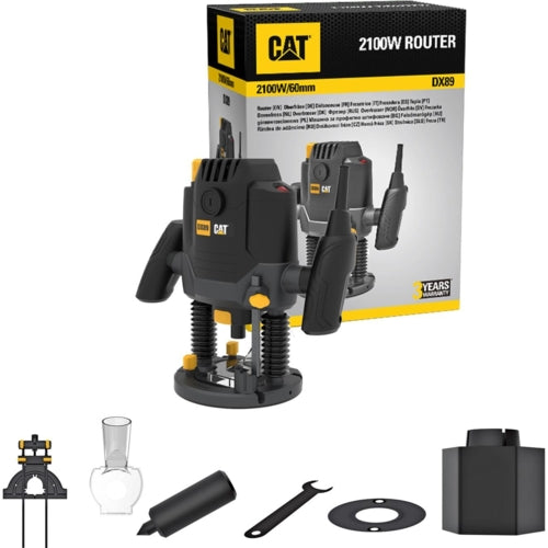 CAT Plunge Router, 1/4"&1/2”&3/8", 2100W | DX89
