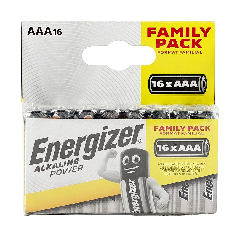 Energizer 16/Pk Alkaline Power 1.5V Alkaline AAA Batteries | E300171600
