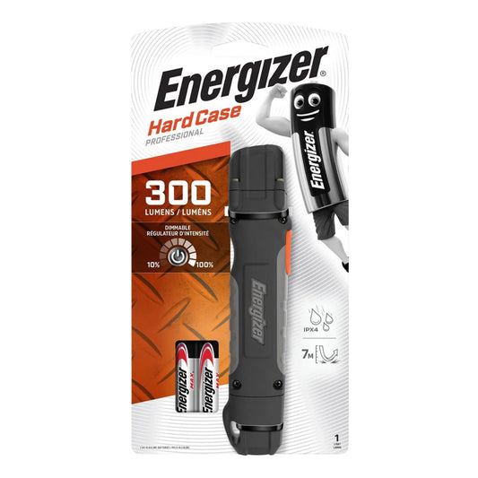 Energizer LED Pro Hardcase Flashlight, 300 Lumens | E300667900