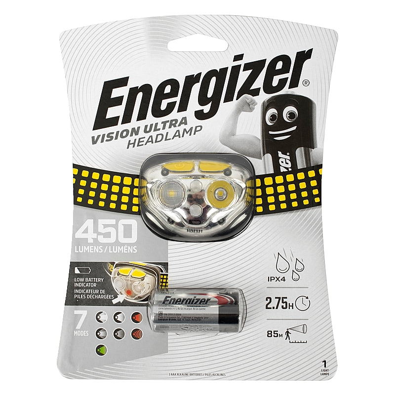 Energizer LED Vision Ultra HD Headlamp, 450Lm | E301371800