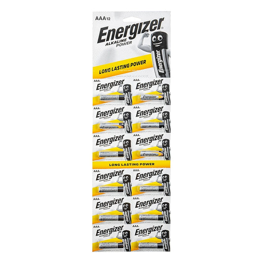 Energizer 12/Pk Alkaline Power 1.5V Alkaline AAA Batteries | E301374800