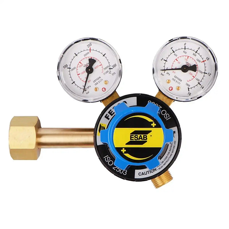 ESAB FE300 Cylinder Regulator for Oxygen (Side Entry, 10 Bar Outlet) | FS0700017204