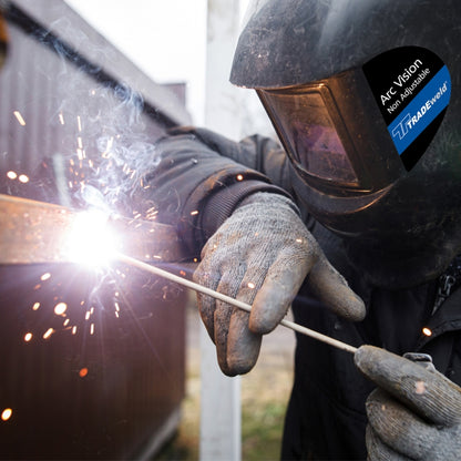 TRADEweld Arc Vision Welding Helmet, Non-Adjustable, Auto Darkening | EWHEL0010