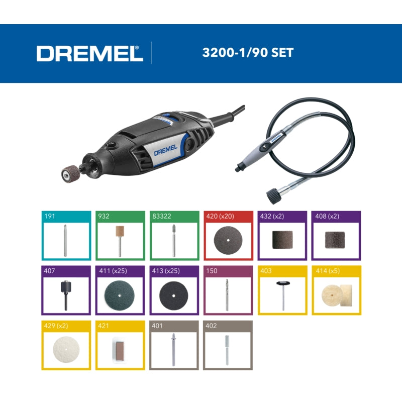 Dremel 3200 Corded Rotary Multi-Tool System (3200-1/90) | F0133200JA